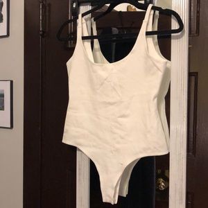 White tank top bodysuit